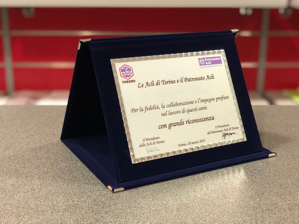 Targa personalizzata in alluminio 20x15 con astuccio vellutino blu